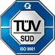 TÜV Süd Siegel für das nach ISO 9001 zertifizierte Qualitätsmanagementsystem von TenMedia