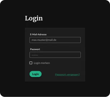 Das Projekt Branchensoftware für die Durchführung von Bestattungen in der Anwendung