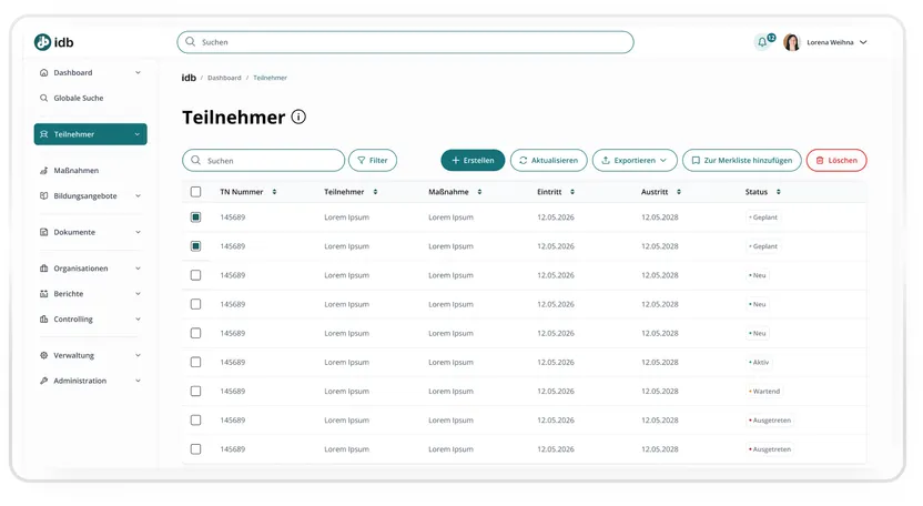 Die Lösung im Projekt Relaunch des involas-Datenbanksystems für die berufliche Bildung