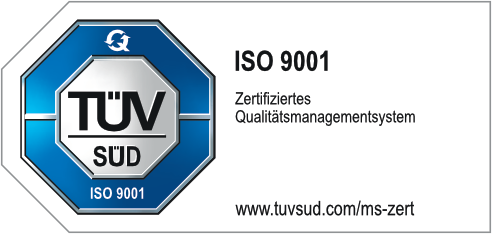 Certified Quality Management System - ISO 9001 - TÜV Süd